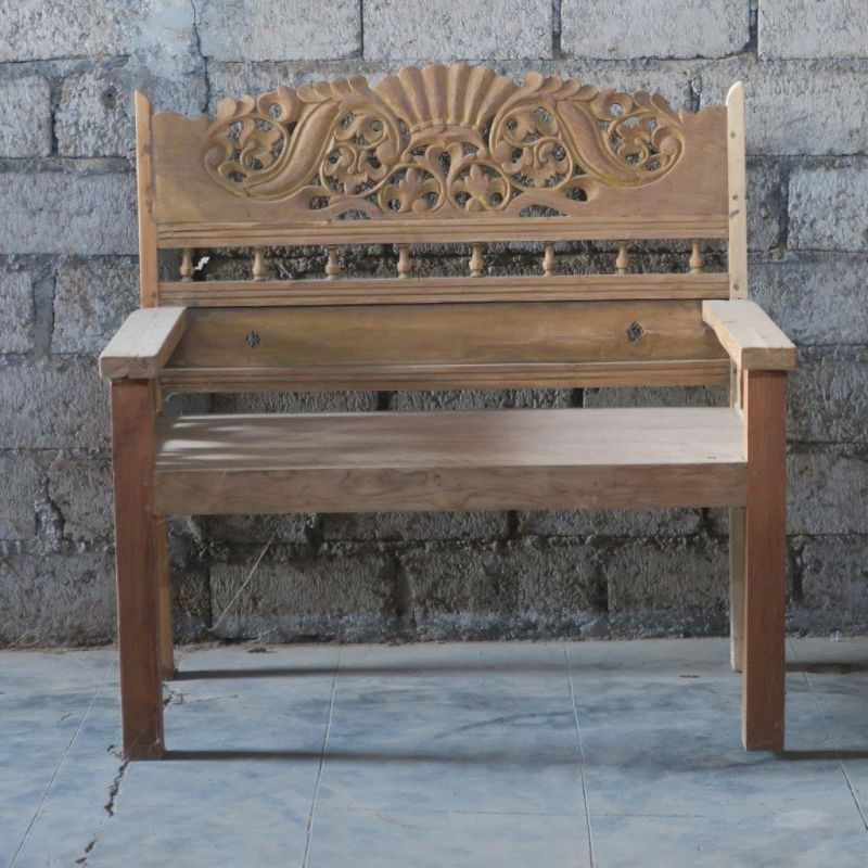 NATUR TEAK BENCH WITH ORIGINAL CARVING - BENCHES NATUR TEAK BENCH WITH ORIGINAL CARVING - BENCHES